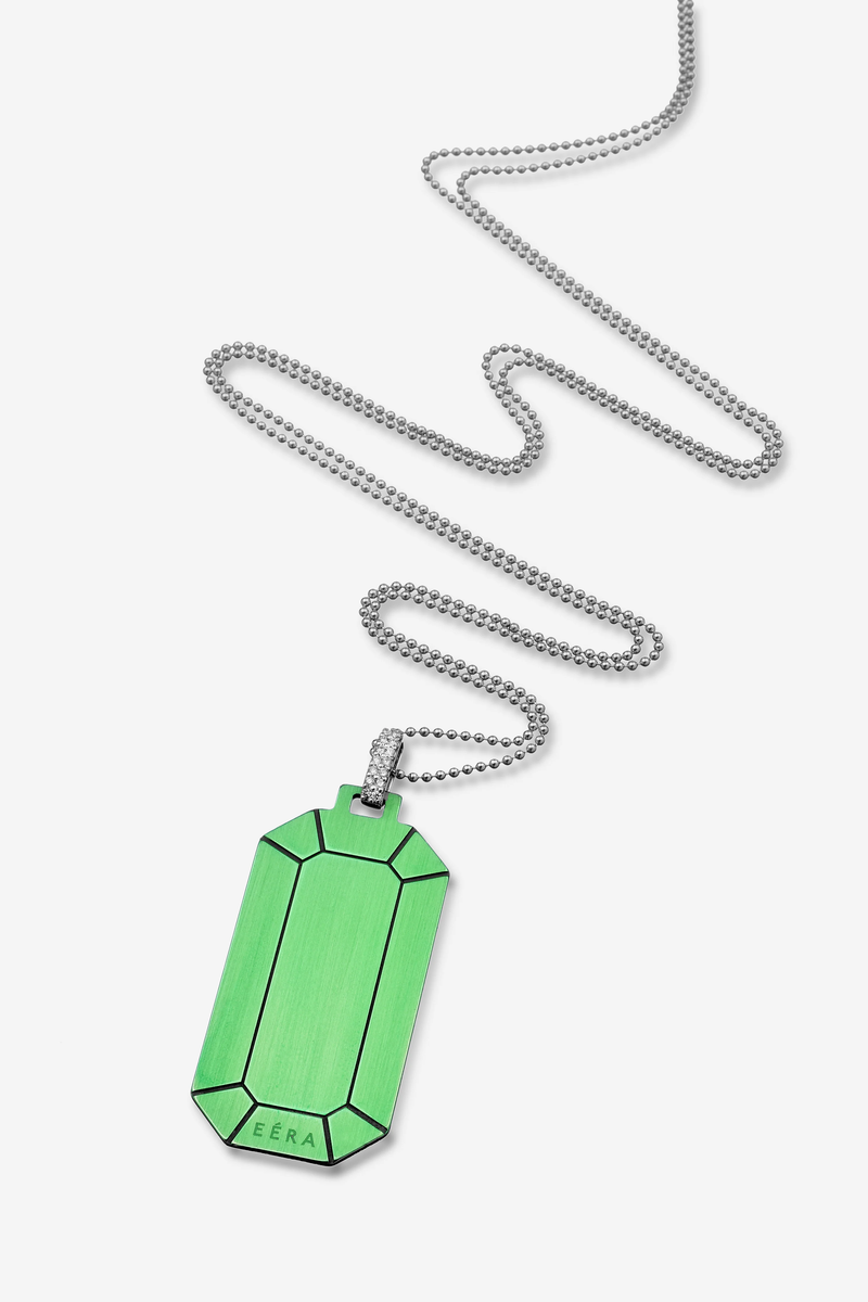 Tokyo Necklace Metallic Green