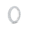 4 Carat Diamond 3 Sided Band Ring - White