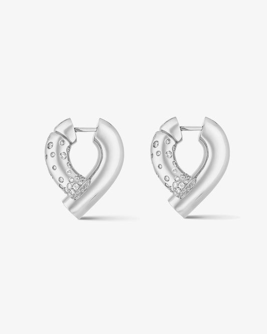 Small Oera Earring - White Gold