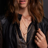 Saxon 18k Rose Gold Diamond Link on Chain