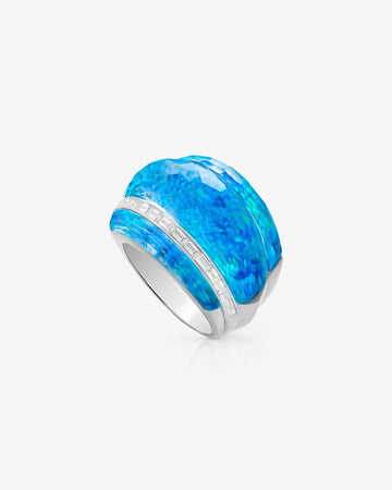 CH2 Cocktail Ring - Black Opalescent