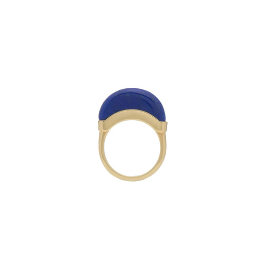 Luna Mini Ring- Gold & Lapis