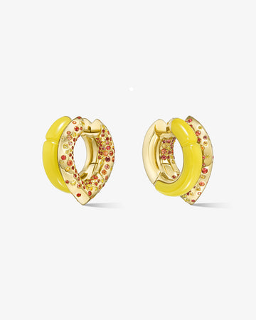 Oera Earrings Yellow Agate