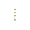 3 + 1 Teardrop Diamond Drop Stud Earring