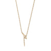 Marquise Diamond Snake Head Rolo Chain Short Y Necklace