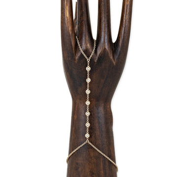 7 Diamond Finger Bracelet