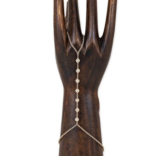 7 Diamond Finger Bracelet