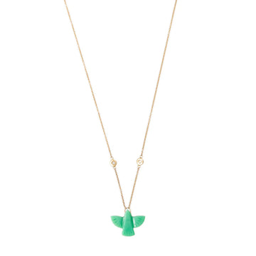 Baby Chrysoprase Thunderbird Necklace