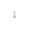 Sophia Round + Teardrop Diamond Drop Stud