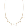 Spaced Out Diamond Half Shaker Necklace