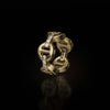 Dame Classic Tri-Link Ring with Diamond Bridges