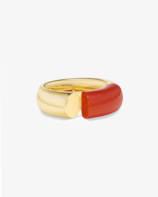 Oera Ring - Carnelian Cut Out Version