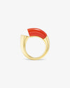 Oera Ring - Carnelian Cut Out Version