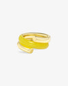 Oera Ring Yellow Agate Coil Version