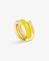 Oera Ring Yellow Agate Coil Version