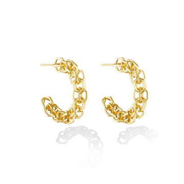 B Home Chain Hoop Earrings