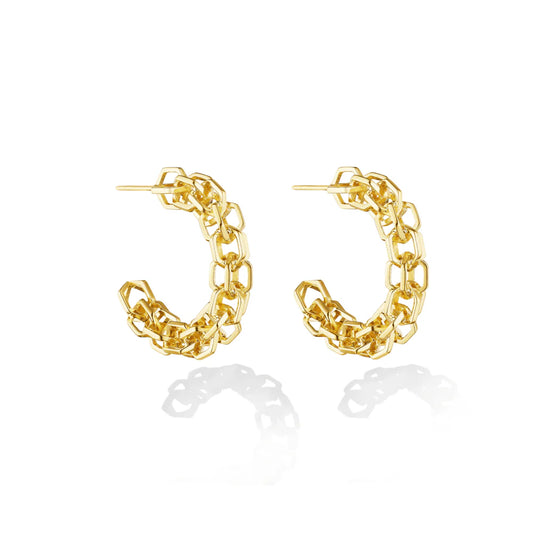 B Home Chain Hoop Earrings
