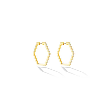 B Home Hoop Medium Earrings