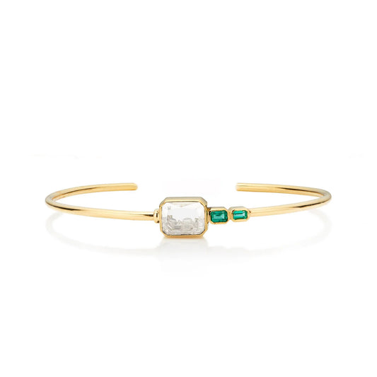Bala Cuff Bracelet Emerald