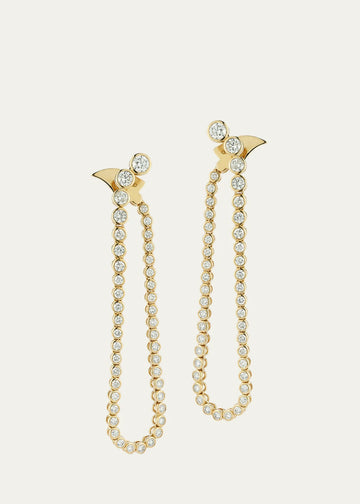 Grand Fluorescence Earrings with Diamonds