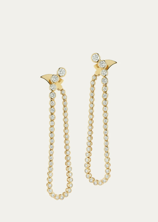 Grand Fluorescence Earrings with Diamonds