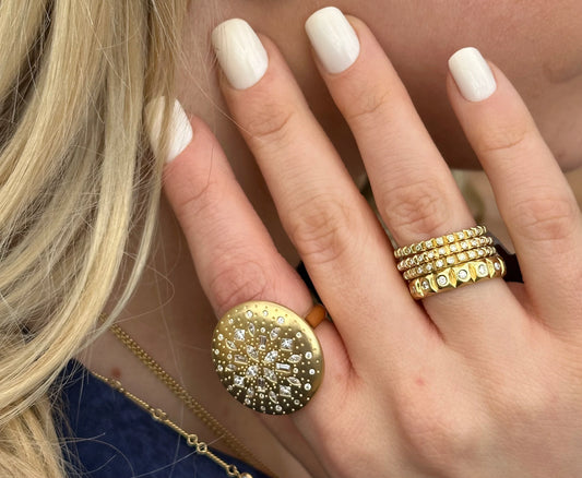 Diamond Medallion Ring