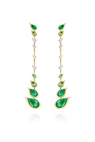 Flicker Emerald Drop Earrings