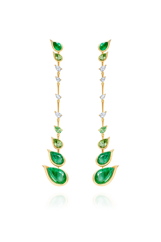 Flicker Emerald Drop Earrings