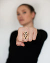 Rose Gold Giraffe Ring