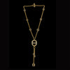 Grand Lariat Necklace with Diamond Stations