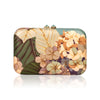 Hydrangea Sky Topaz Marquetry Clutch