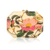 Pink Rose Citrine Marquetry Clutch