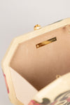 Pink Rose Citrine Marquetry Clutch