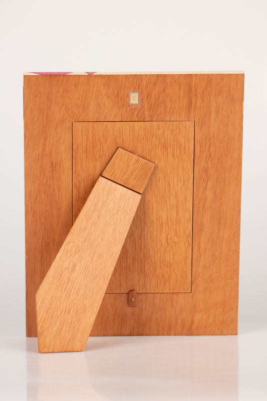 Pink Rose Marquetry Picture Frame