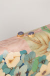 Hydrangea Chalcedony Marquetry Clutch