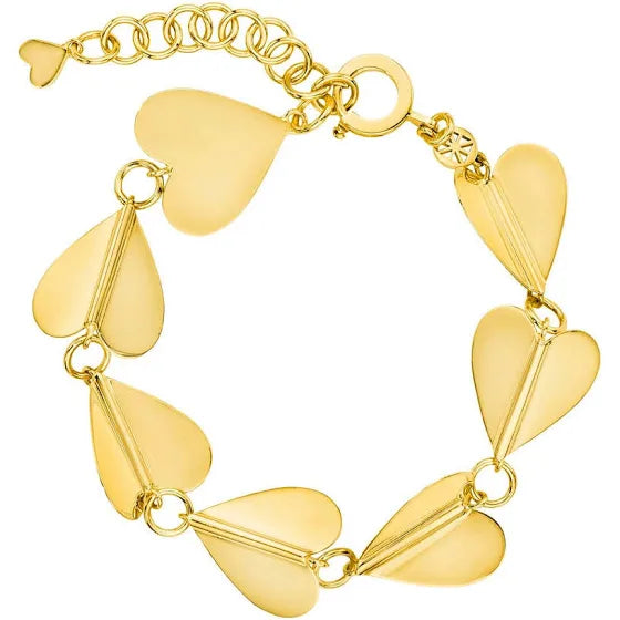 Wings of Love Large Bracelet, Yellow Gold