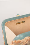 Hydrangea Sky Topaz Marquetry Clutch