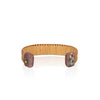 Pink Marquetry Rattan Cuff Bracelet