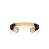 Green Marquetry Rattan Cuff Bracelet
