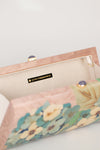 Hydrangea Chalcedony Marquetry Clutch
