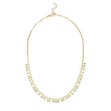 Jupe Necklace with Emeralds