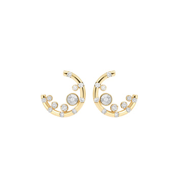 Kinetic Earrings with Diamonds
