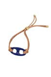 Lapis Lazuli Mariner Bracelet on Leather