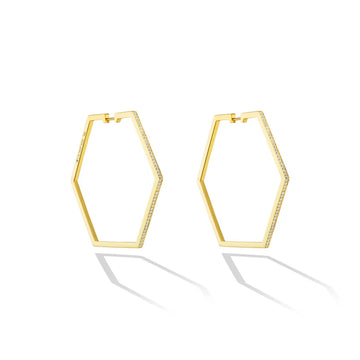 B Home Hoop Earrings Large