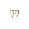 Yellow Gold & Ruby Large Endless Hoop Earrings