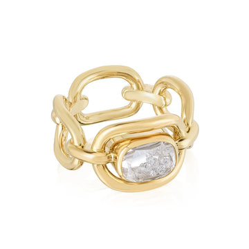Malha Diamond Shaker Ring