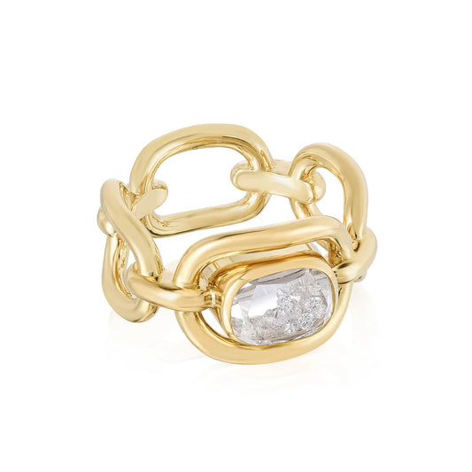 Malha Diamond Shaker Ring
