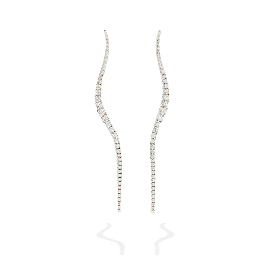 Pair of Long Halo Earrings