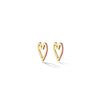 Yellow Gold & Ruby Medium Endless Hoop Earrings