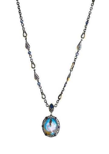 Carved Bird in Flight Necklace